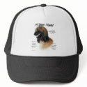Afghan Hound (fawn) History Design hats