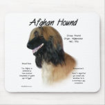 Afghan Hound (fawn) History Design Mousepads