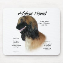 Afghan Hound (fawn) History Design