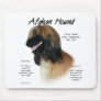 Afghan Hound (fawn) History Design Mousepads