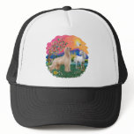 Afghan Hound (fawn, standing) Trucker Hats