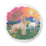 Afghan Hound (fawn, standing)