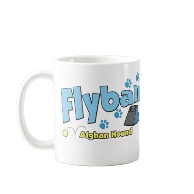 Afghan Hound Flyball Coffee Mugs by MenagerieMayhem