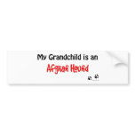 Afghan Hound Grandchild Bumper Sticker