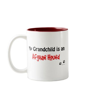 Afghan Hound Grandchild Coffee Mugs by dogwiregifts
