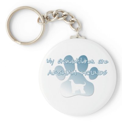 Afghan Hound Grandchildren Keychain by MenagerieMayhem