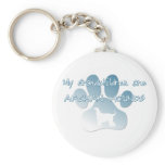 Afghan Hound Grandchildren Keychain