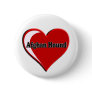 Afghan Hound Heart Buttons