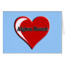 Afghan Hound Heart Greeting Cards