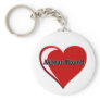Afghan Hound Heart Key Chain