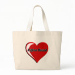 Afghan Hound Heart Tote Bags