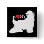 Afghan Hound I Love (heart) my Pins