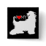 Afghan Hound I Love (heart) my Pins