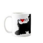 Afghan Hound I Love (heart) my Coffee Mug