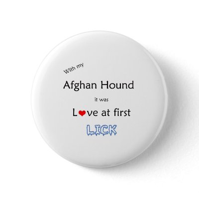 Afghan Hound Lick Design Pins by GreyWolfCreation