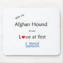 Afghan Hound Lick Design mousepads
