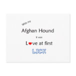 Afghan Hound Lick Design postcards