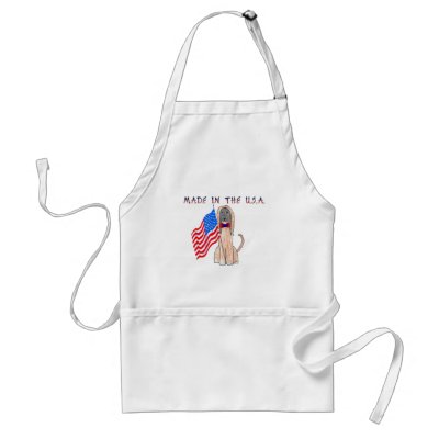 Afghan Hound Made In The USA Apron by giftsjustforuholiday