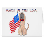 Afghan Hound Made In The USA Card