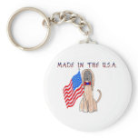 Afghan Hound Made In The USA Keychain