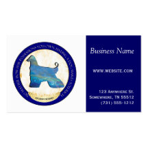 Afghan Hound Medallion Business Cards