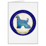 Afghan Hound Medallion Card