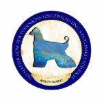 Afghan Hound Medallion Ornament photo sculptures