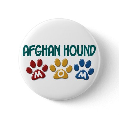 AFGHAN HOUND MOM Paw Print by poochloverstuff