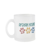 AFGHAN HOUND MOM Paw Print Coffee Mug