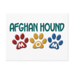 AFGHAN HOUND MOM Paw Print