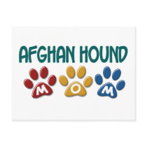 AFGHAN HOUND MOM Paw Print