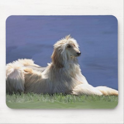 Afghan Hound Mouse Mats by Cazzies_Creations