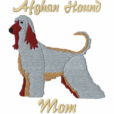 Afghan Hound Mum Embroidered Shirt (Long Sleeve) by MenagerieMayhem