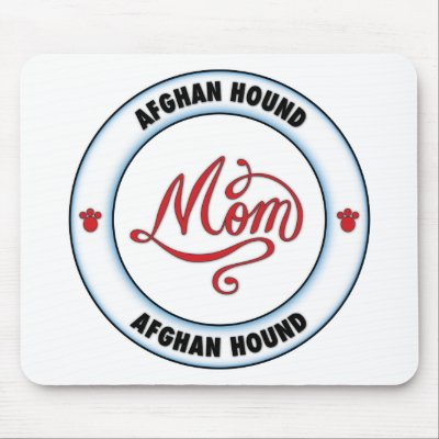 AFGHAN HOUND mum Mousepad by cartoondogs