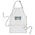AFGHAN HOUND Paw Print Dad aprons