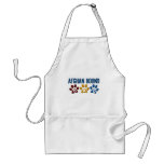 AFGHAN HOUND Paw Print Dad aprons