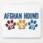 AFGHAN HOUND Paw Print Dad Mouse Mat