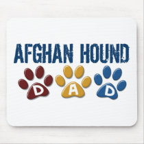 AFGHAN HOUND Paw Print Dad