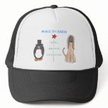 Afghan Hound Peace On Earth Hat
