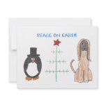 Afghan Hound Peace On Earth invitations
