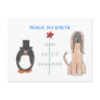 Afghan Hound Peace On Earth Post Cards