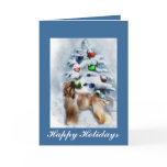 Afghan Hound Personalised Christmas Cards