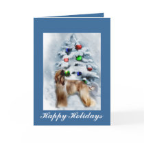 Afghan Hound Personalised Christmas Cards