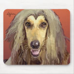Afghan Hound Pet Portrait on Mousepad