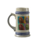 Afghan Hound Pop-Art Beer Stein Coffee Mugs