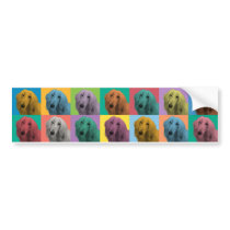 Afghan Hound Pop-Art Bumper Sticker