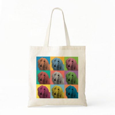 Afghan Hound Pop-Art Tote Bag by dogpopart