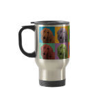 Afghan Hound Pop-Art Travel Mug