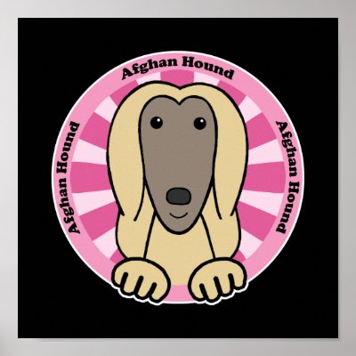 Afghan Hound Print by doggygraphics