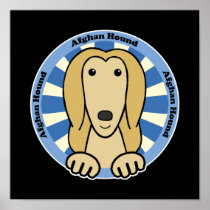 Afghan Hound Poster